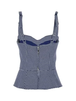 Clearance Guess toppi Vichy I71U Sini/valk ruutu