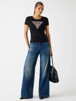 Online Guess t-paita Python JBLK Musta