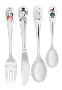 New Moomin Hackman Muumi Lastenaterimet Perhe 4-osaa