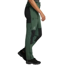 Outlet Haglu00f6fs Haglöfs housut Rugged Standard Pant Women 4HT Fjell Green/True Black
