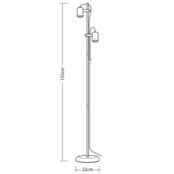 Discount Heat lattiavalaisin Gold Tube 2-osainen kulta-musta