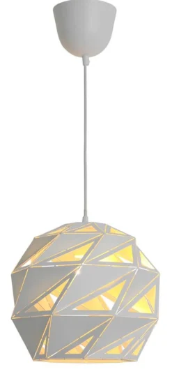 Clearance Heat Lazer riippuvalaisin 30 cm valkoinen/hopea