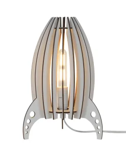 pöytävalaisin Rocket valkoinen puu kasattava*Heat Online