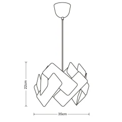 Hot Heat riippuvalaisin Linen luonnonvalkoinen pellava varjostin