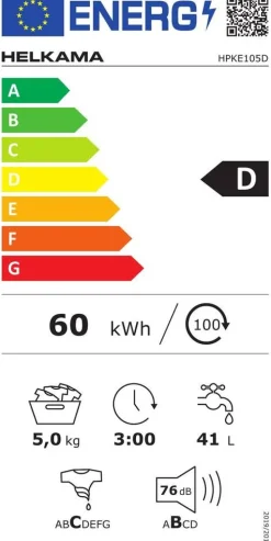 Best Helkama pesukone HPKE105D 5 kg