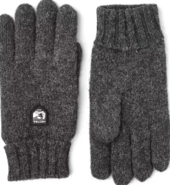 Clearance Hestra käsineet Basic Wool 390 Charcoal