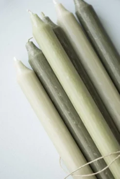 kruunukynttilä 29 cm rustiikki metsän vihreä*IB Laursen Hot