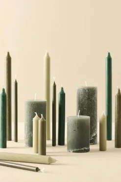 Sale IB Laursen kynttilä 10 cm rustiikki vihreä