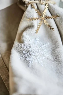 lautasliina lumihiutale 40x40 cm pellava*IB Laursen Online