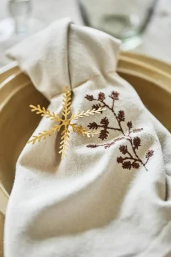 Best IB Laursen lautasliina oksa 40x40 cm luonnonvalkoinen