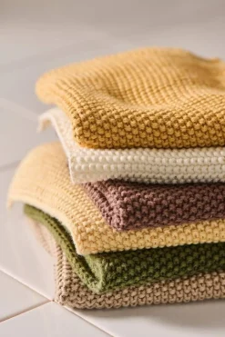 tiskiliina kudottu Mynte sitruuna*IB Laursen Sale