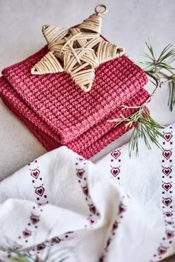 IB Laursen tiskiliina 25x25 cm punainen