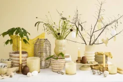 tyynynpäällinen Andrea keltainen kukat valkoinen*IB Laursen