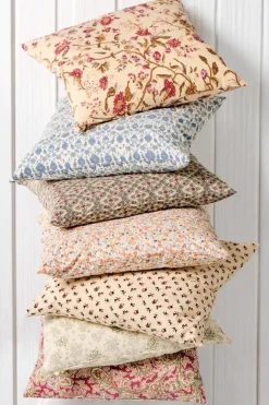 tyynynpäällinen Anette kukat oranssi/sininen*IB Laursen Hot