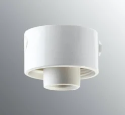 Ifö Electric posliinikanta suora, valkoinen, kierre 84,5 mm*Ifu00f6 Electric Best