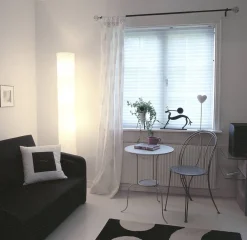 kangasvekkiverho 160x170 cm valkoinen*Ihanin