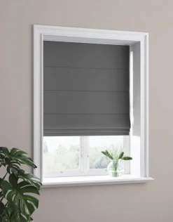 pimentävä laskosverho tummanharmaa 120x180 cm*Ihanin Outlet