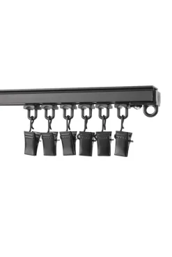 verhokiskon liuku nipistimellä musta 20 kpl*Ihanin New