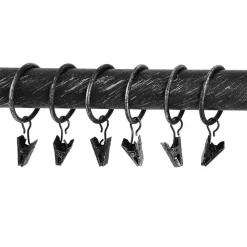 Hot Ihanin verhorenkaat nipistimellä 10 kpl mustakulta