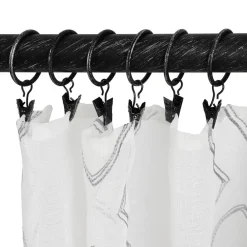 Hot Ihanin verhorenkaat nipistimellä 10 kpl mustakulta