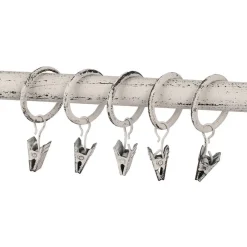 New Ihanin verhorenkaat nipistimellä 25/32 mm valkokulta