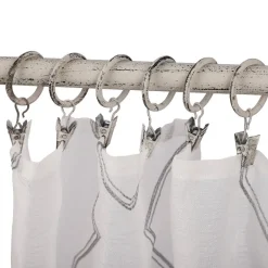 New Ihanin verhorenkaat nipistimellä 25/32 mm valkokulta