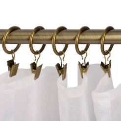 New Ihanin verhorenkaat nipistimellä 25/32 mm antiikkimessinki