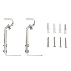 Ihanin verhotangon kannakkeet 19 mm valkokulta