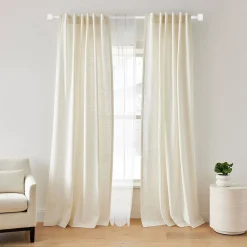 verhotanko Matilda 160-330 cm mattavalkoinen*Ihanin Discount