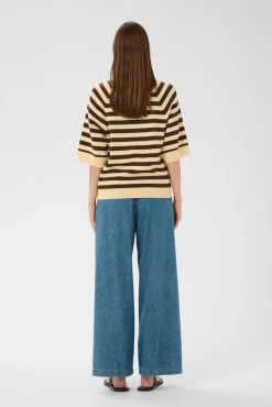 InWear neule Madie 900006893 Keltainen / Ruskea