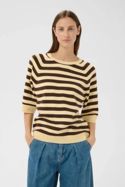 InWear neule Madie 900006893 Keltainen / Ruskea