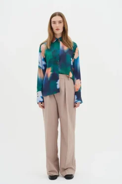 InWear pusero CieloIW Pauline Shirt Blurry Flower 302555