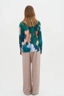 InWear pusero CieloIW Pauline Shirt Blurry Flower 302555