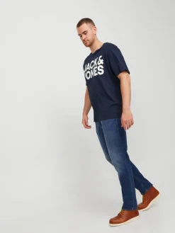 Outlet Jack & Jones Plus farkut Jjitim BLUE DENIM