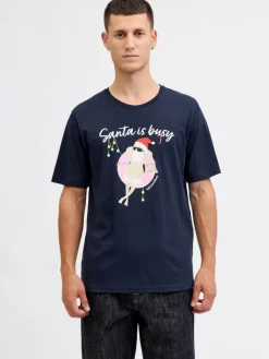 Clearance Jack & Jones t-paita Jjchritmas White