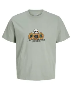 Online Jack & Jones Plus Jack Jones Plus t-paita Jorcatskills Skull