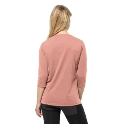 Online Jack Wolfskin t-paita 3/4 Crosstrail W 2919 Rose dawn