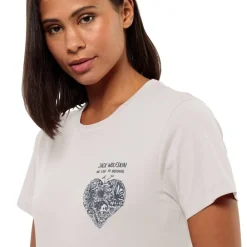 Jack Wolfskin t-paita Discover Heart W 5629 Sea shell