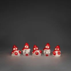 Hot Konstsmide akryylivalosarja Lumiukot 5 kpl/setti 40 x LED