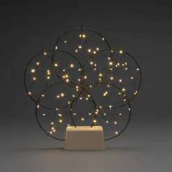 Metallikoriste 100 x amber LED*Konstsmide New