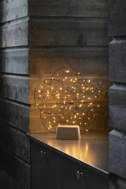 Metallikoriste 100 x amber LED*Konstsmide New