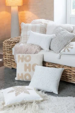 Koristetyyny Snowflake 45x45 cm valkoinen* Discount