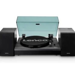 Clearance Lenco vinyylilevysoitin + kaiuttimet LS-300  musta