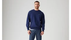 Outlet Levi's college 0002 Authentic Crew 0002 Sargasso Sea Garment Dye