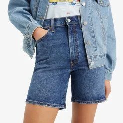 Levi's farkkushortsit Ribcage Bermuda Short 0001 Basic farkkusininen