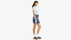 Levi's farkkushortsit Ribcage Bermuda Short 0001 Basic farkkusininen