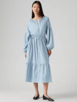 Clearance Levi's mekko Jolene Ls Maxi 0001 Sininen