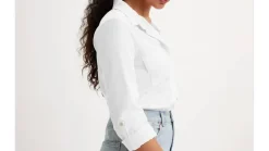 Levi's pusero Doreen Utility Shirt 0006 Valkoinen