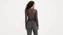 Sale Levi's pusero Jewel Mesh Top 0001 Dorothy floral caviar