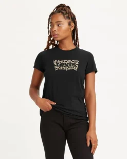 Outlet Levi's t-paita 17369-2437 2437 Black Leopard